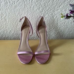 Pink Metallic Rachel Zoe High Heel Sandals
